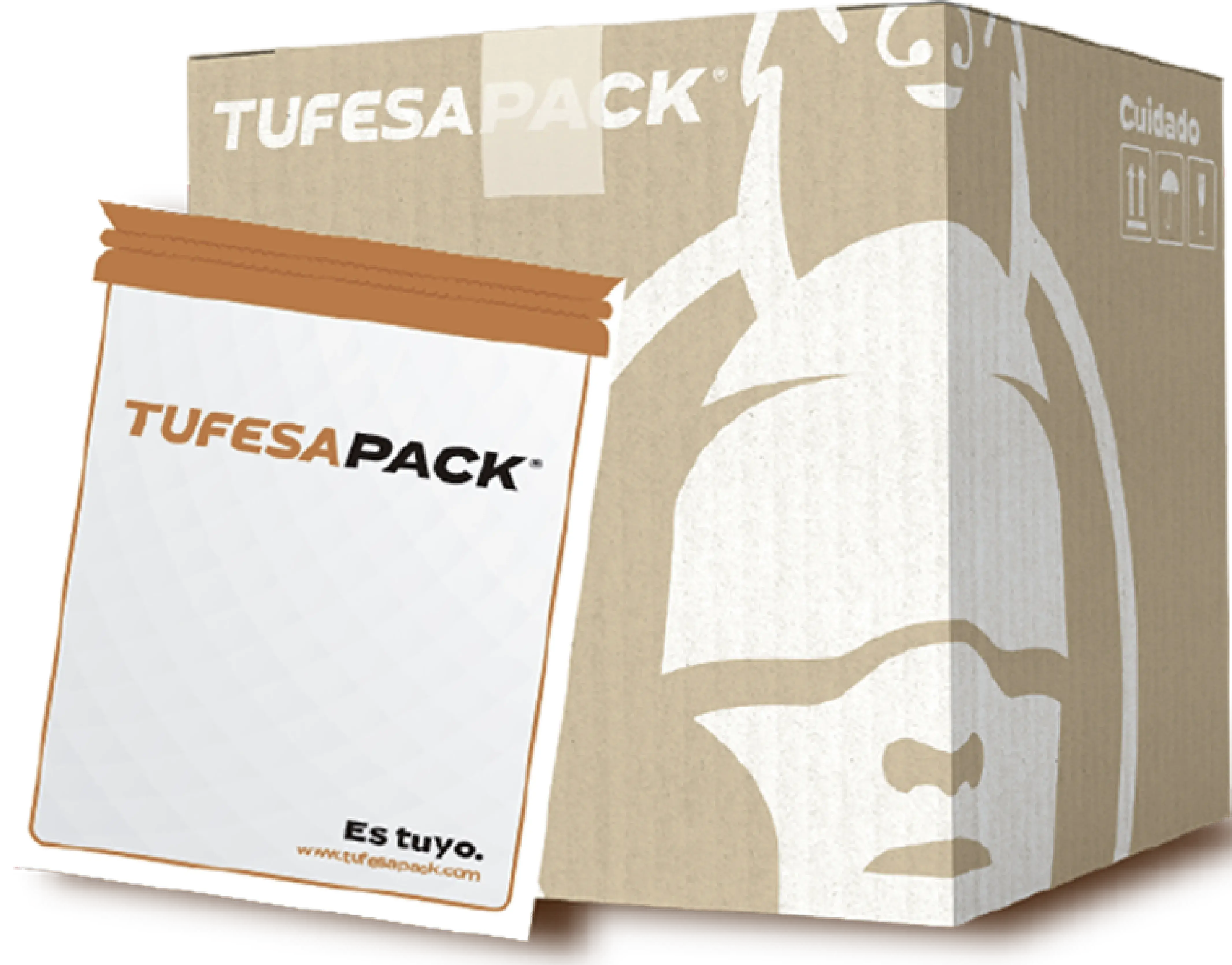Caja y sobre de envío TufesaPack